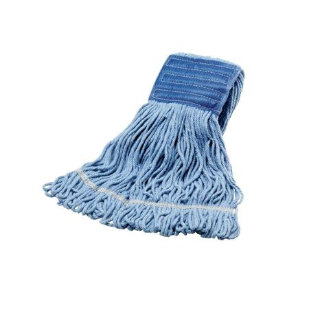 JANICO Pec Medium Blended Cotton Wide Band Looped End Mop, Blue 3041  (PEC)